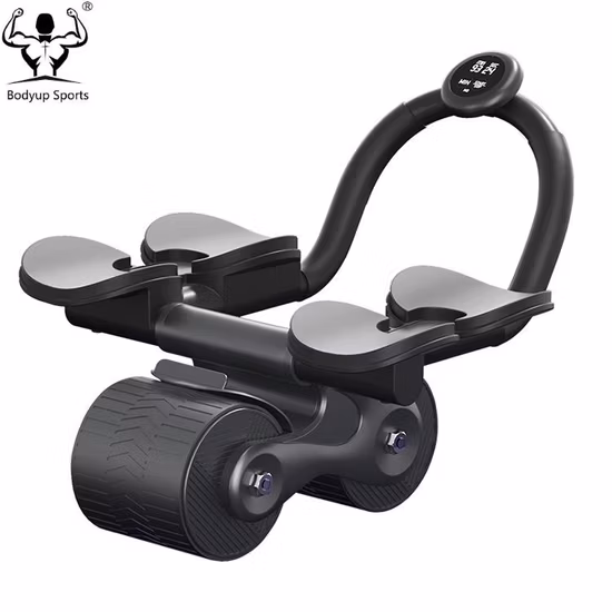 Stable Vest Line Abdominal Muscle Trainer Ab Wheel Roller with Dual Wheels